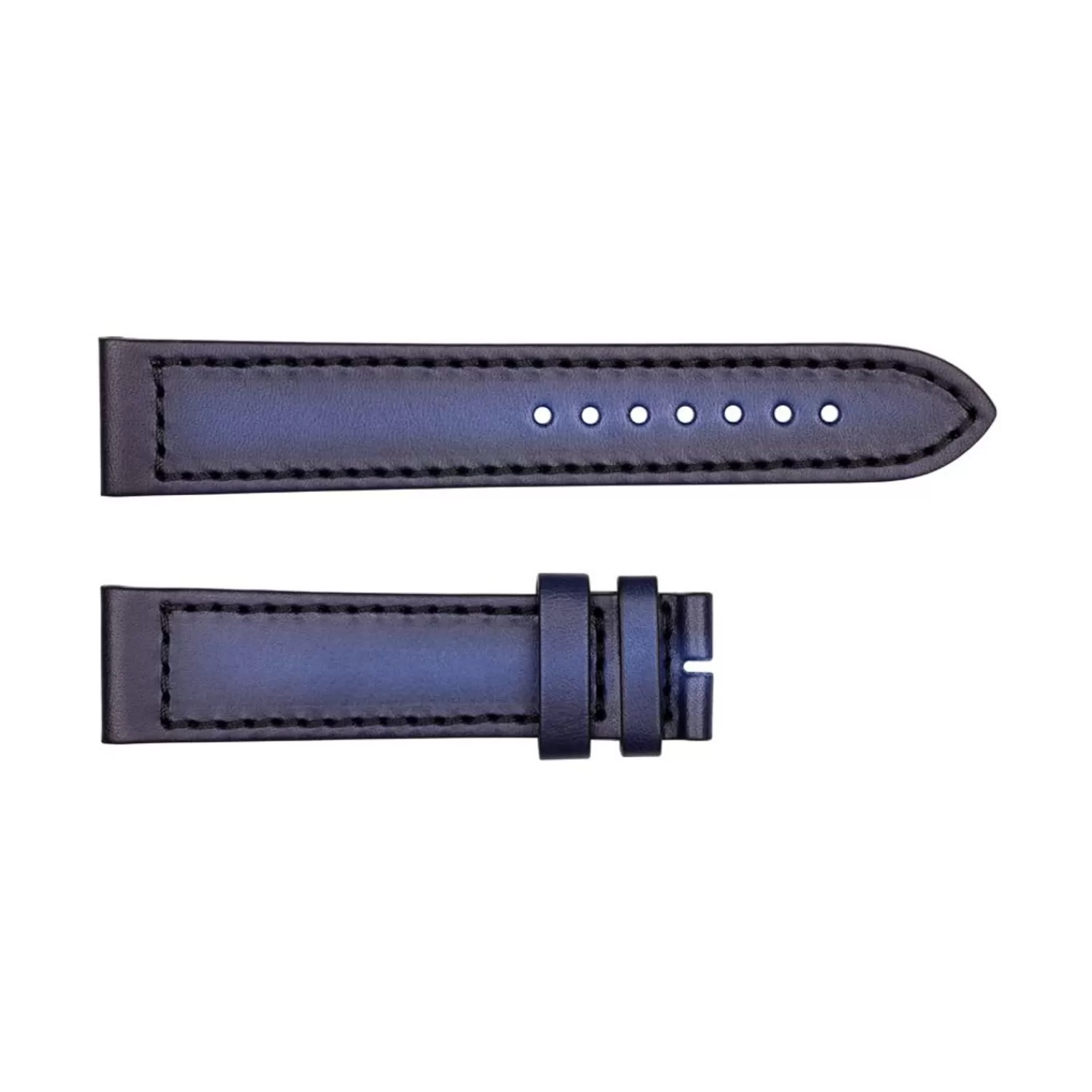 Laederrem Til Ocean Two Carbon Blue Storrelse M*Steinhart Watches New
