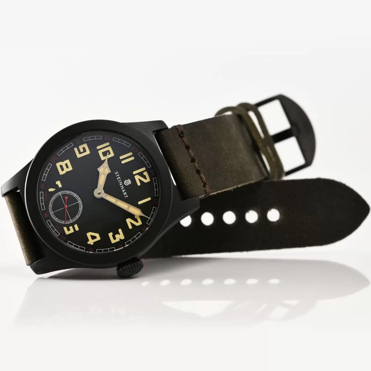 Military 42 Handwinding Black*Steinhart Watches Clearance
