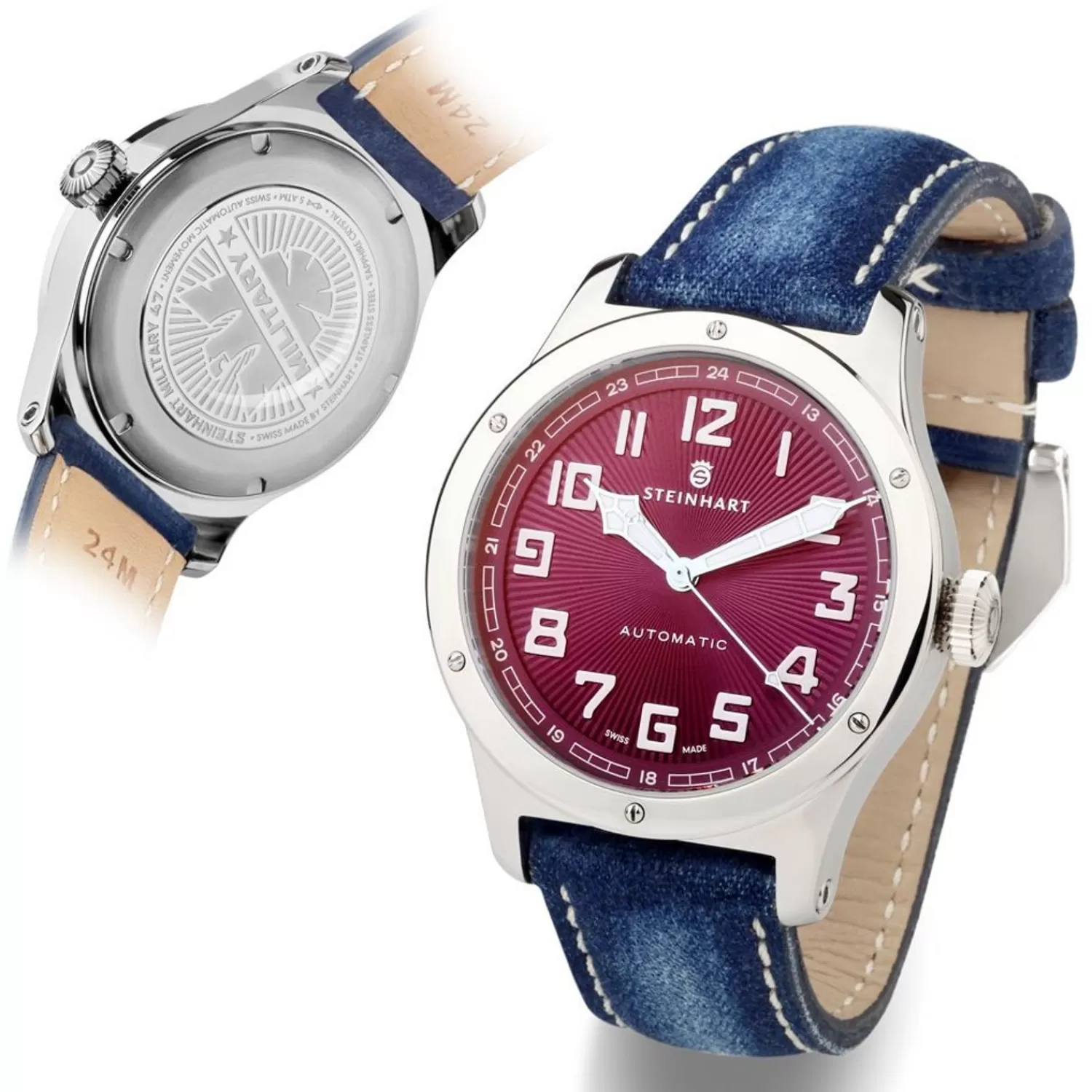Military 47 Automatisk Rod*Steinhart Watches Outlet