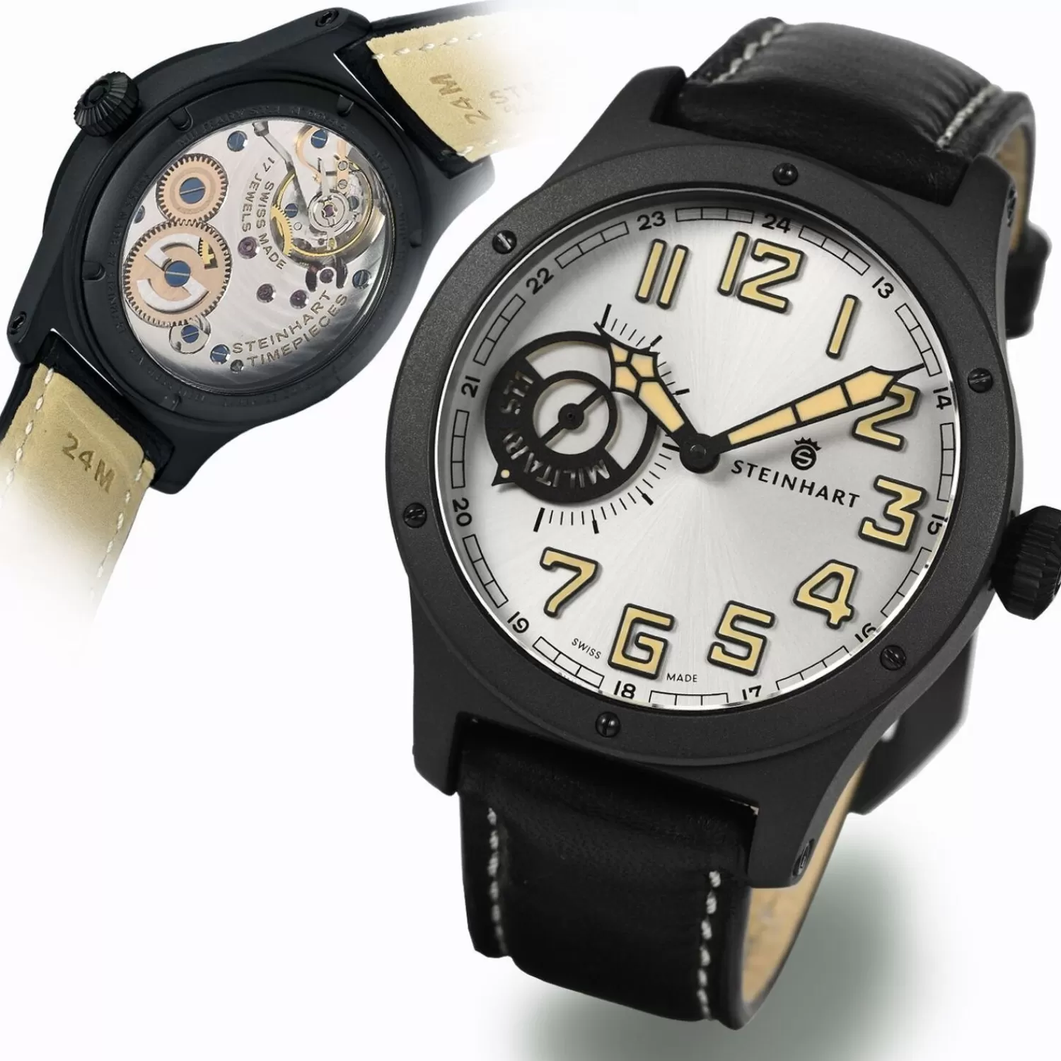 Military 47 St1 Silber Ltd. Edition*Steinhart Watches Cheap