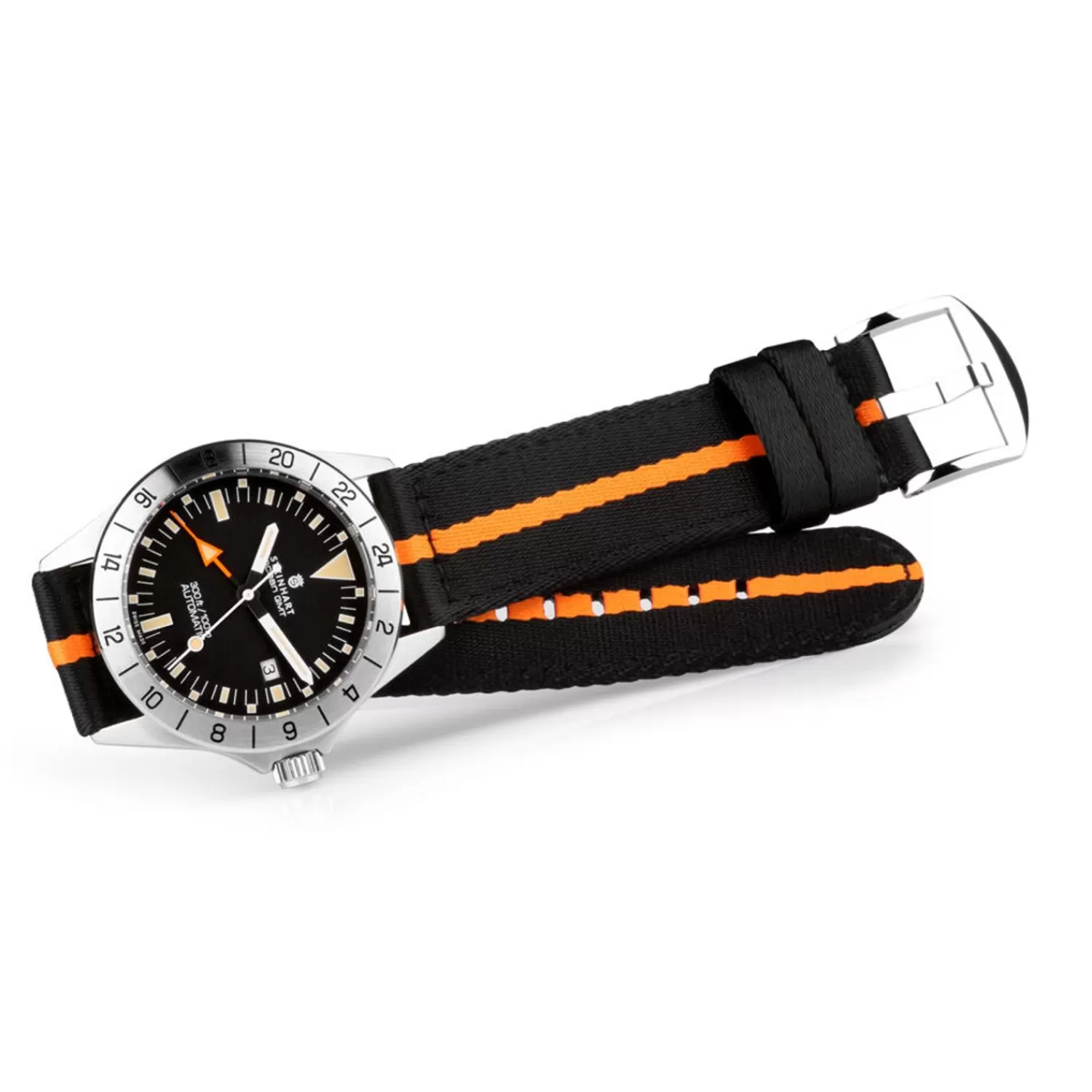 Nato-Strop Sort/Orange*Steinhart Watches Fashion