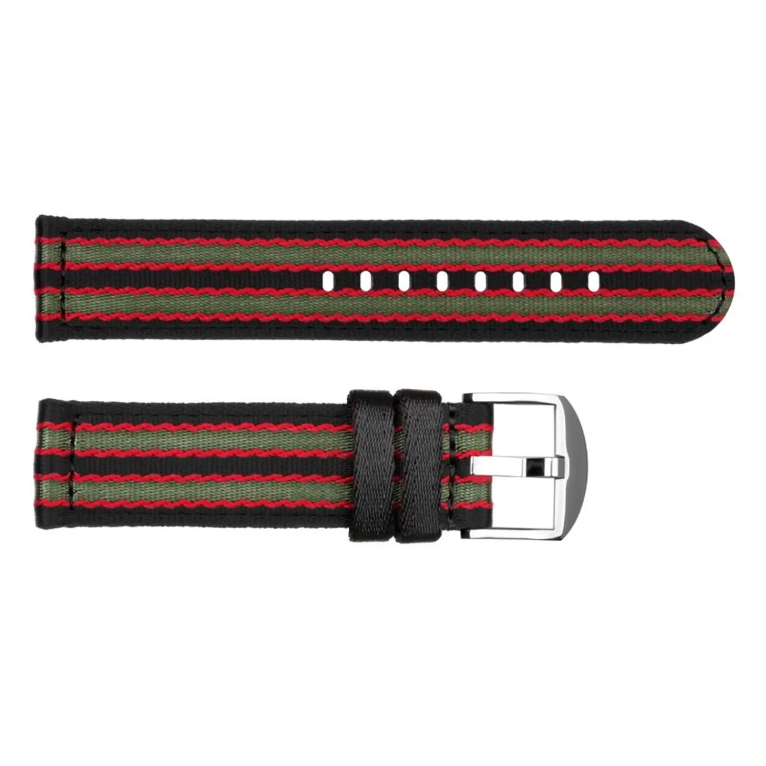 Nato-Strop Sort/Rod/Gron*Steinhart Watches Sale