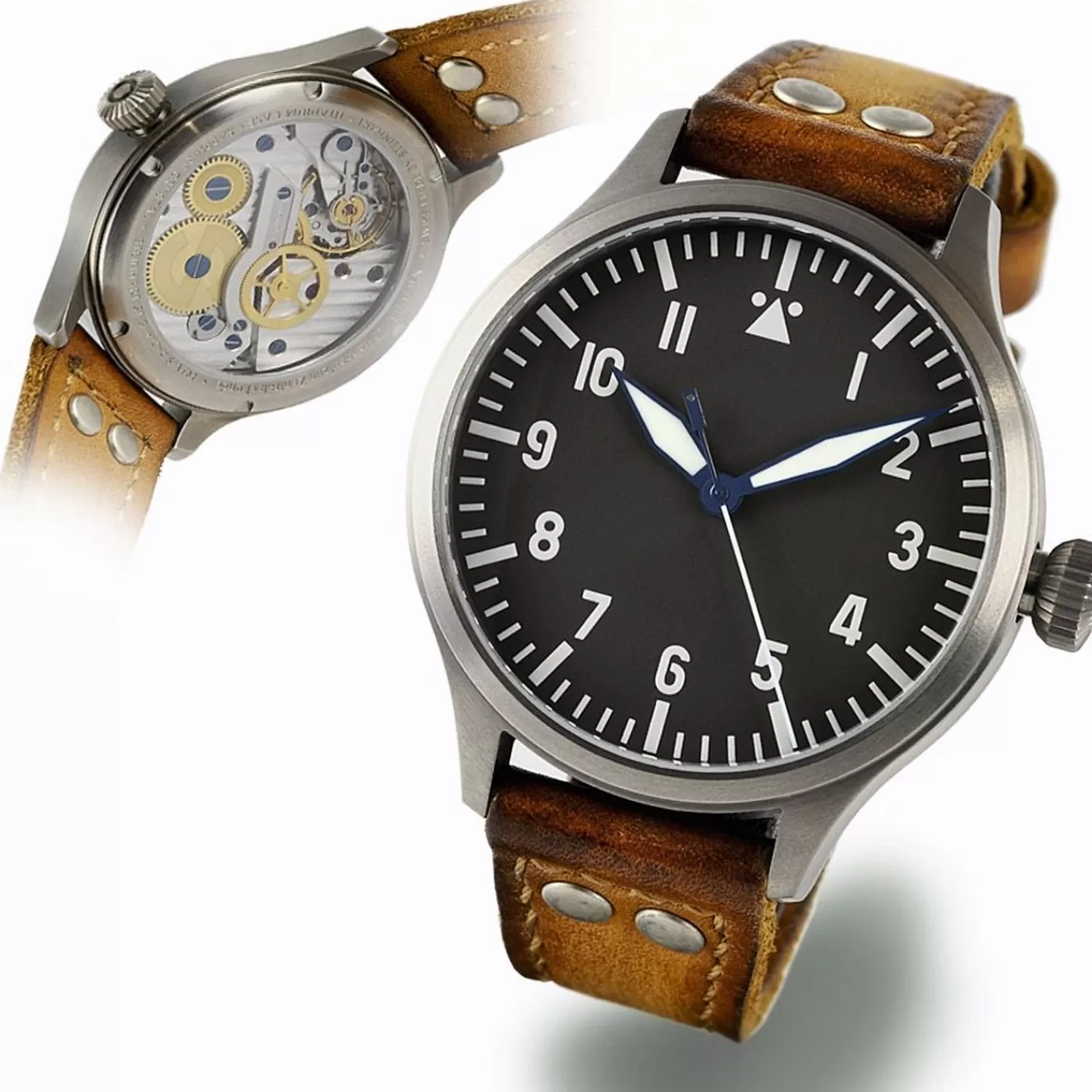 Nav B-Uhr 44 Titan A Muster Zentralsekunde*Steinhart Watches Cheap