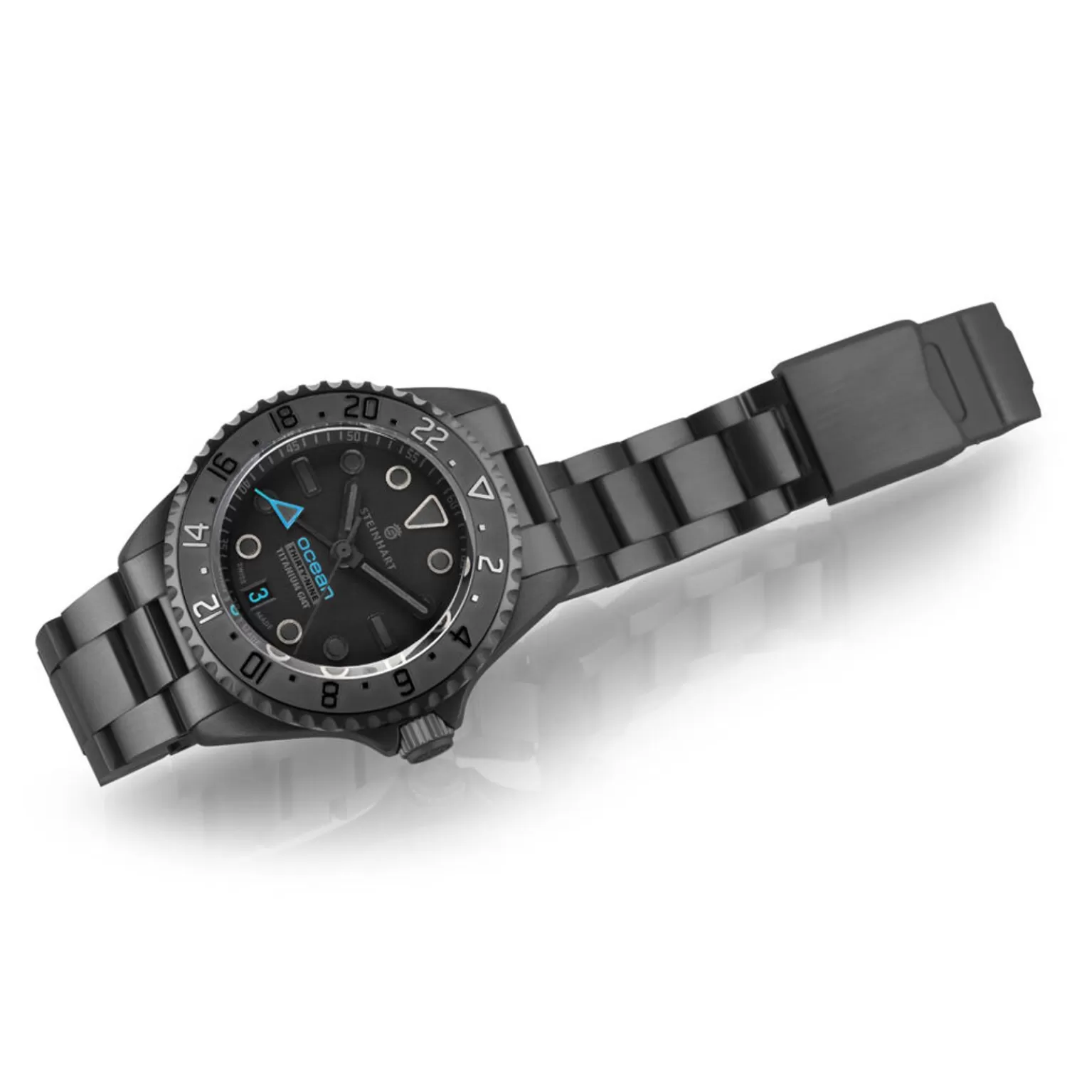 Ocean 39 Titanium Gmt Phantom Blue*Steinhart Watches Cheap
