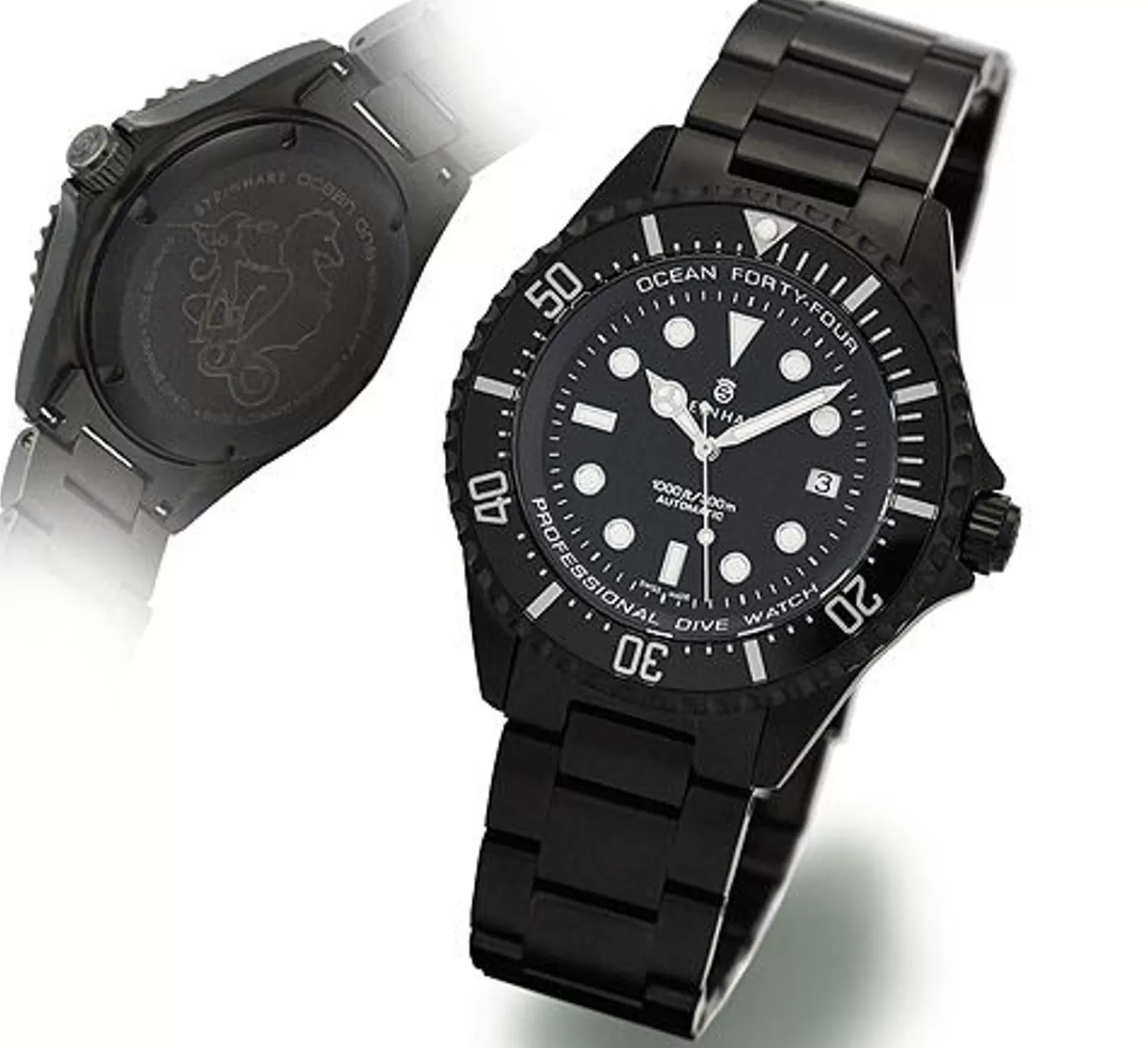 Ocean 44 Automatisk Sort Dlc*Steinhart Watches Cheap