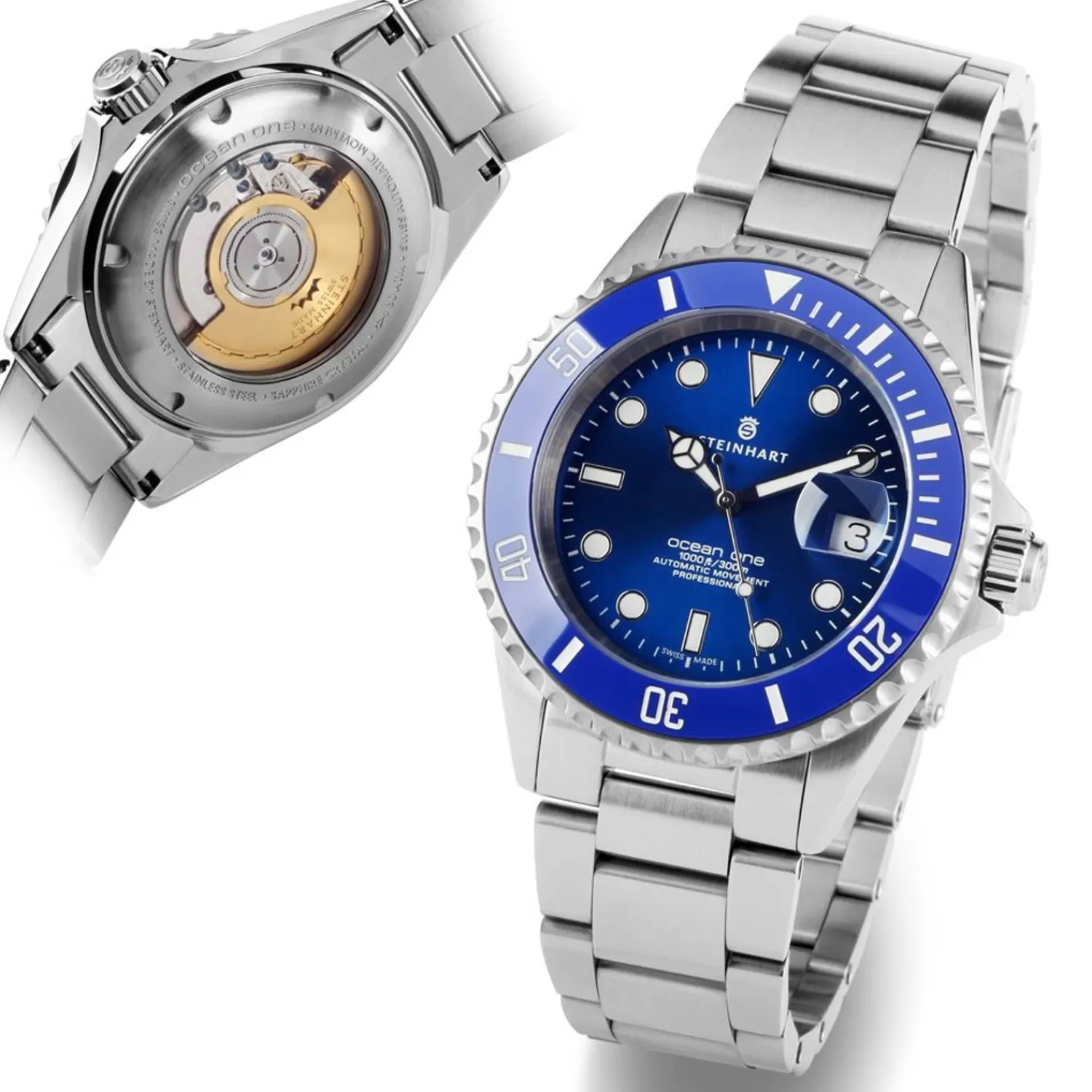 Ocean One Premium Blue Ceramic Diver Watch*Steinhart Watches Clearance