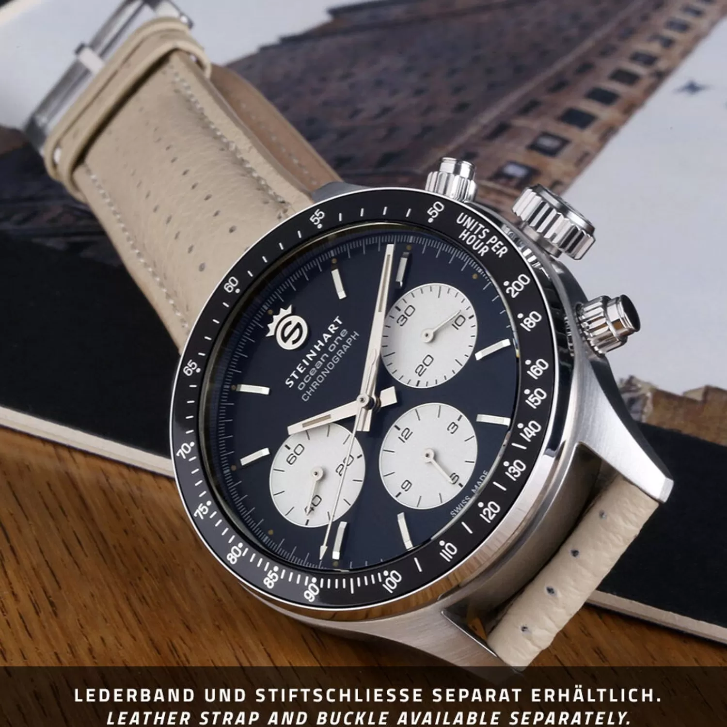 Ocean One Vintage Chronograph Ii Sort*Steinhart Watches Online