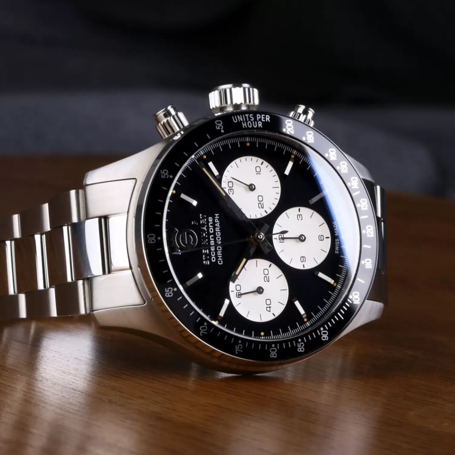 Ocean One Vintage Chronograph Ii Sort*Steinhart Watches Outlet