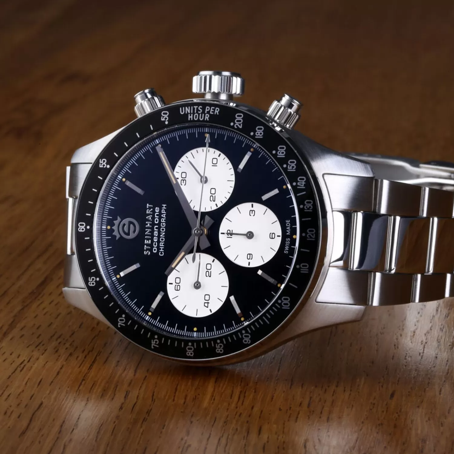 Ocean One Vintage Chronograph Ii Sort*Steinhart Watches Outlet