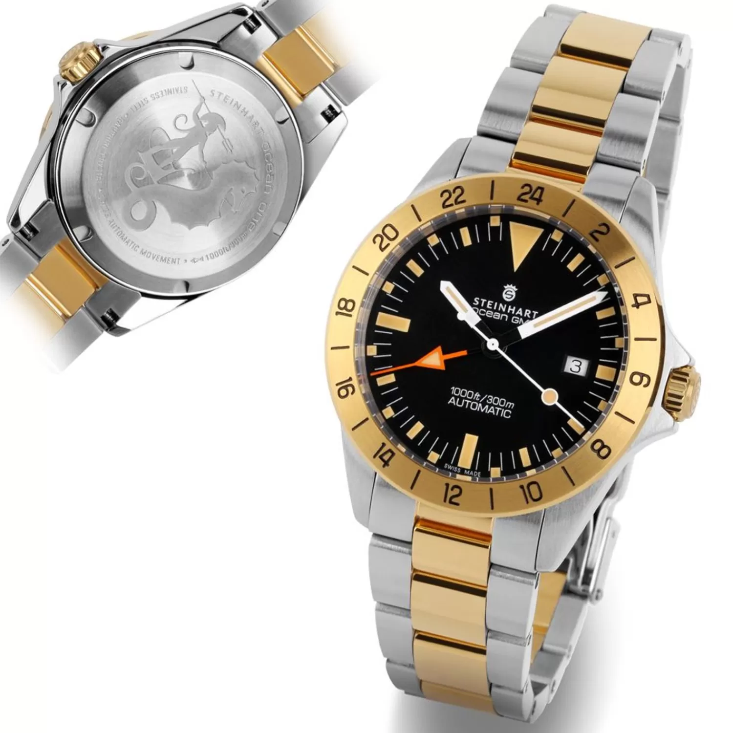 Ocean One Vintage Gmt Two-Tone*Steinhart Watches Clearance