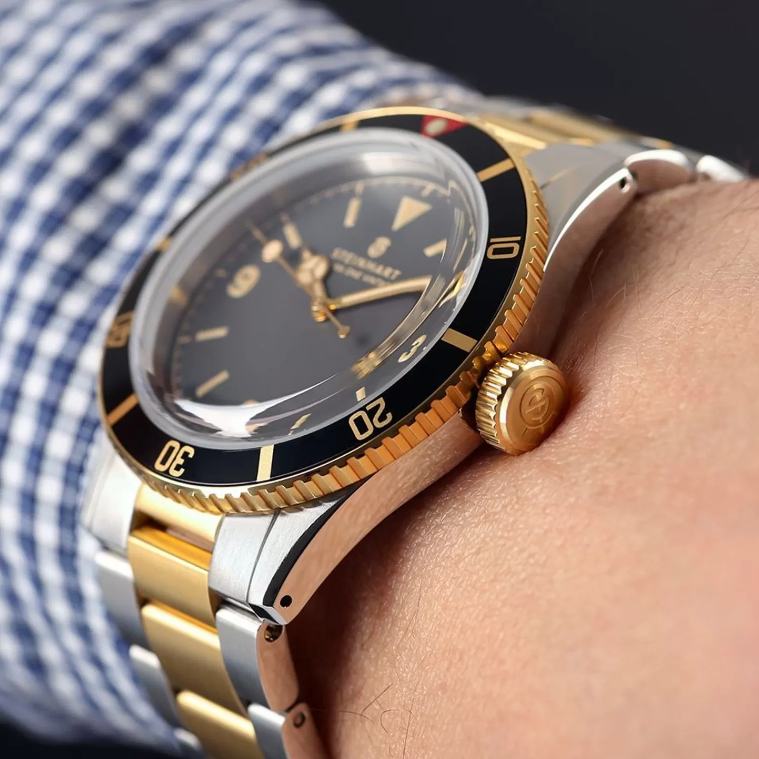 Ocean One Vintage Two-Tone Diver Watch*Steinhart Watches Hot