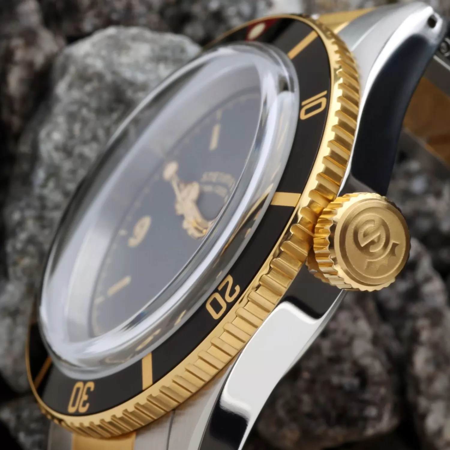 Ocean One Vintage Two-Tone Diver Watch*Steinhart Watches Hot