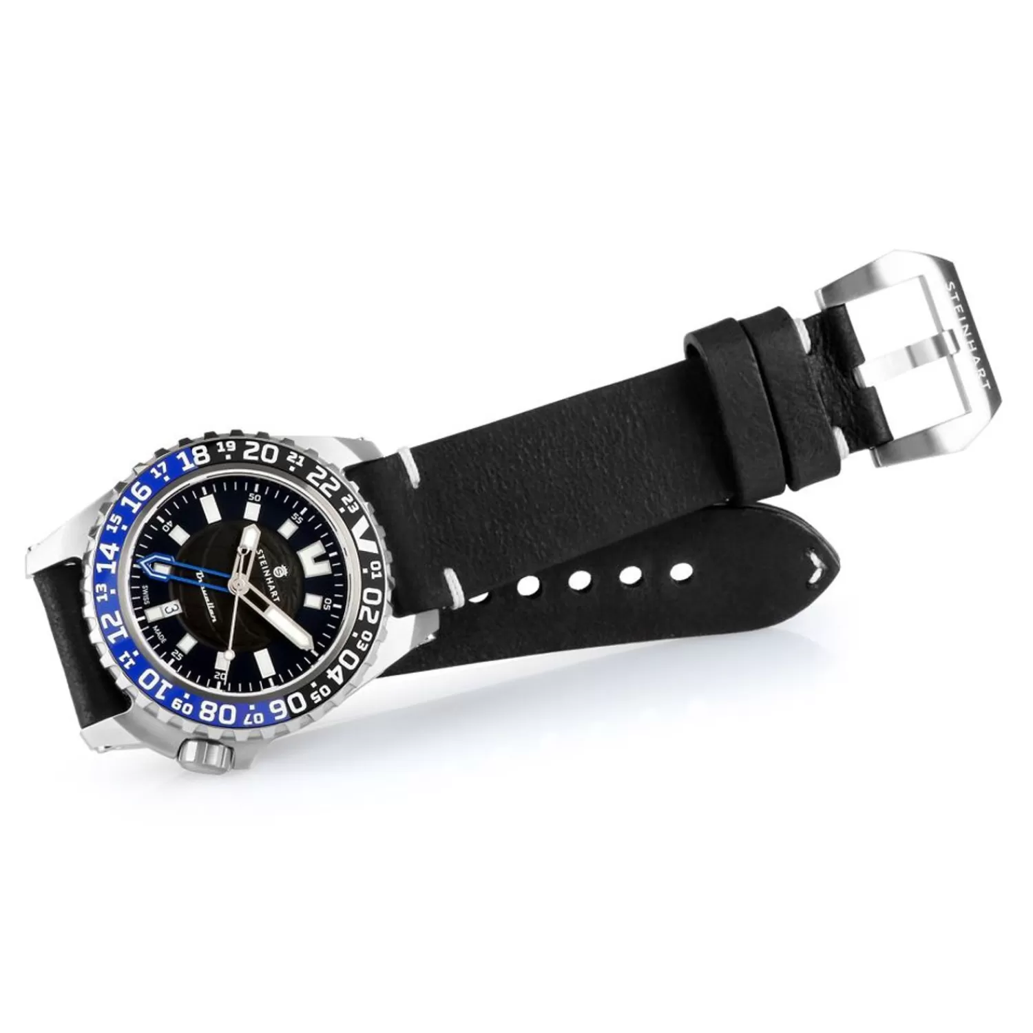 Traveler Gmt Blue Diver Watch*Steinhart Watches Best Sale